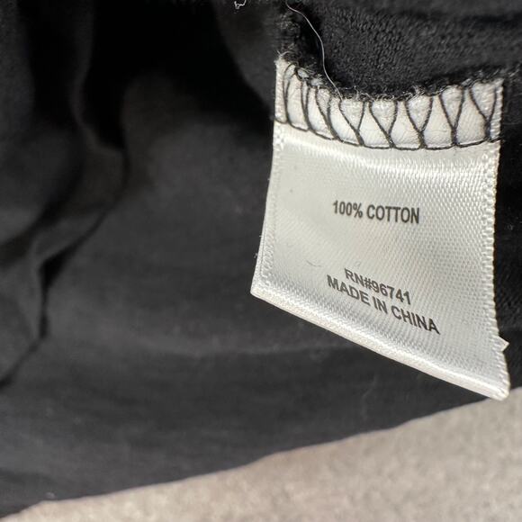 Oak & Trellis Long Sleeve V-Neck Top Womens 2X Black Pullover Minimalist Neutral - Picture 6 of 7